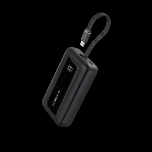 Anker Zolo Power Bank 10000mAh 30W with Built-In USB-C Cable
