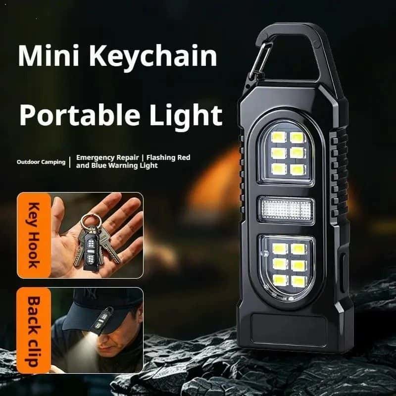 Rechargeable Keychain Flashlight USB Type-C