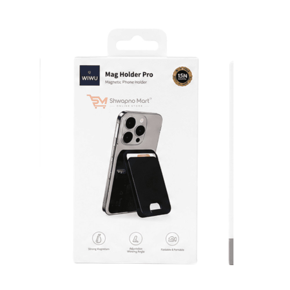 WiWU Mag Holder Pro Magnetic Phone Holder – Strong Magnetic Grip, Adjustable Viewing Angle