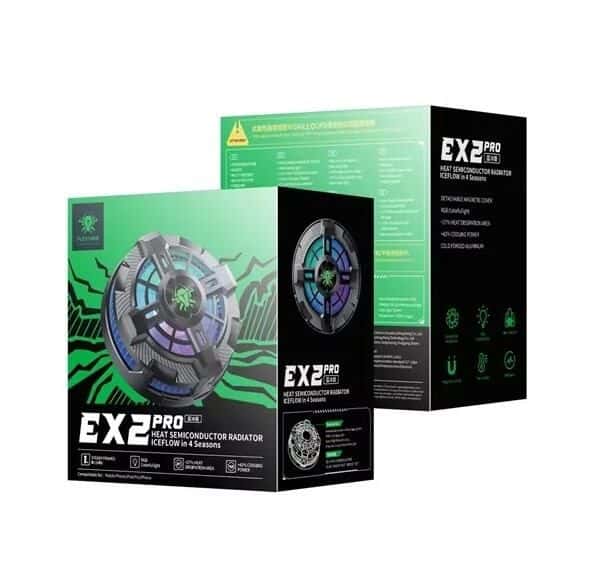 Plextone EX2 Pro RGB Magnetic Semiconductor Phone Cooler – High-Speed Heat Dissipation Gaming Radiator