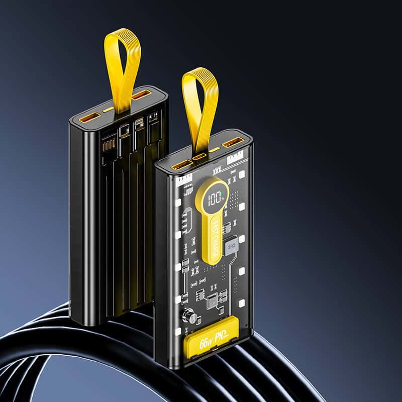 Transparent Power Bank 20000mAh LED Display | ShwapnoMart