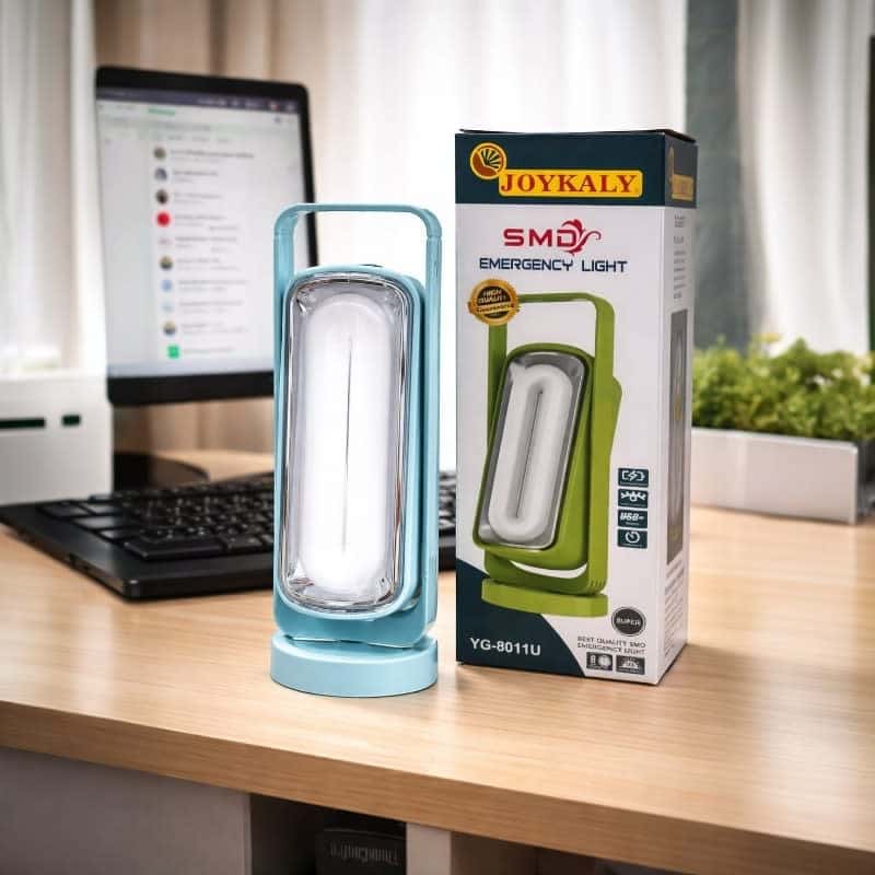Rechargeable LED Emergency Light Desk Lamp YG-8011U Round Tube | shwapnomart