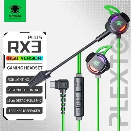 Plextone RX3 Plus RGB Gaming Headset with Mic | shwapnomart