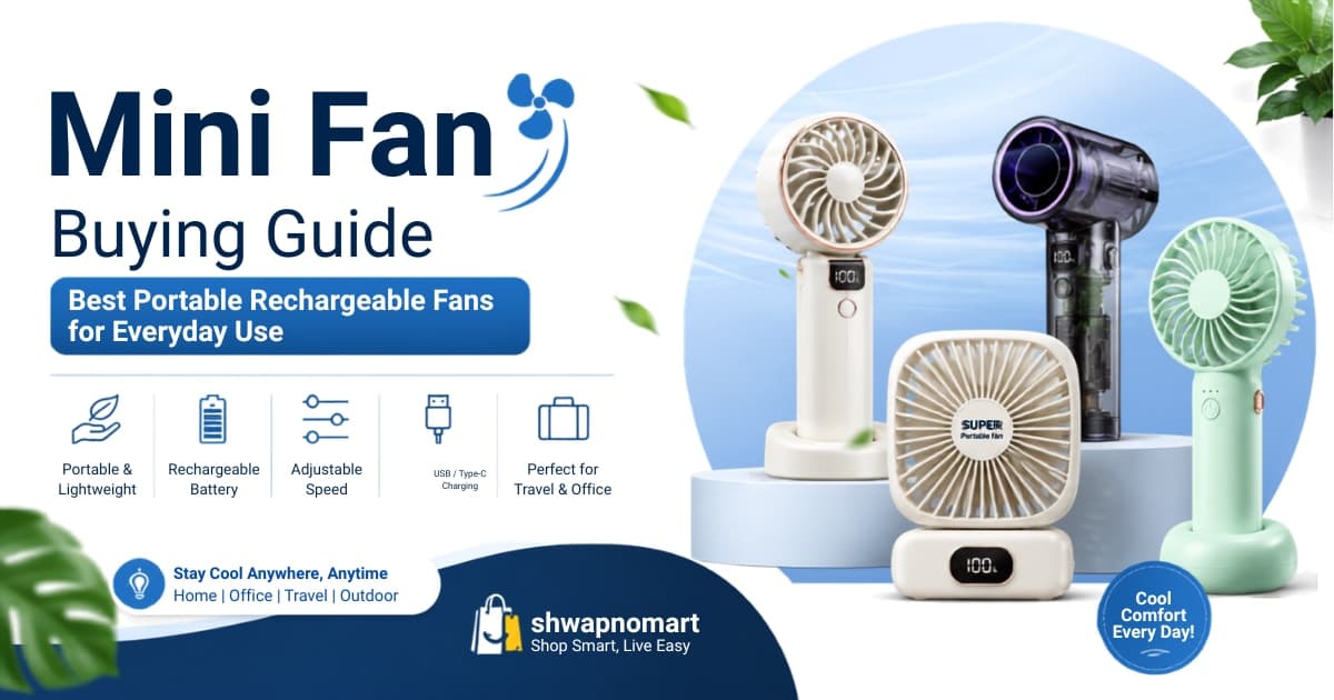 Best Portable Rechargeable Fans for Everyday Use