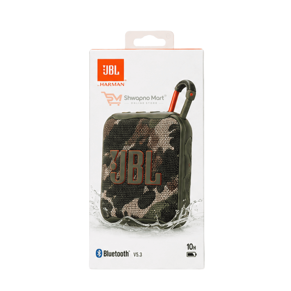 JBL Go 4 Portable Bluetooth Speaker V5.3 Waterproof 10-Hour Playtime