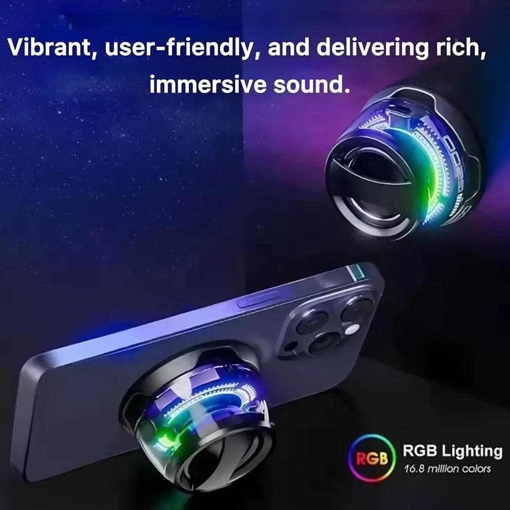 RGB Wireless Speaker Portable G200 Small Multifunctional Magnetic - Image 3