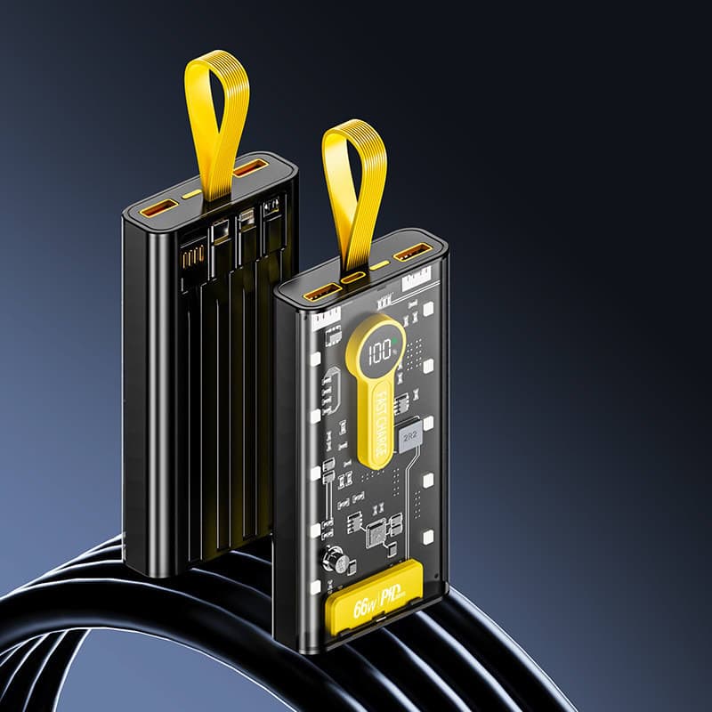Transparent Power Bank 20000mAh LED Display | ShwapnoMart
