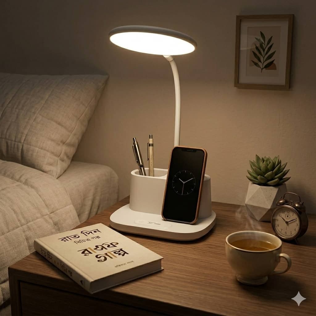 Portable USB Rechargeable Reading Lamp | shwapnomart - Image 2