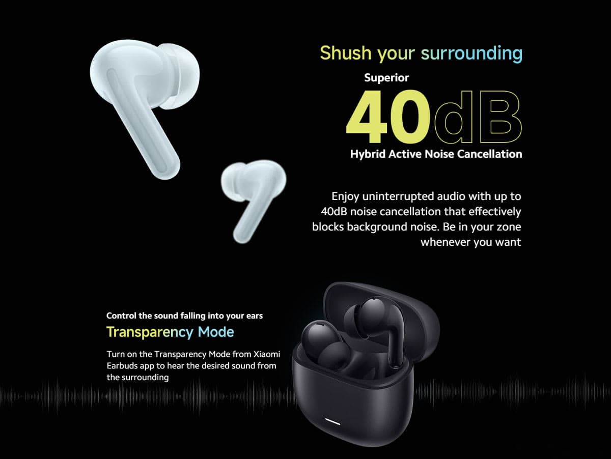 Redmi Buds 5C Noise Cancelling Wireless Earbuds | shwapnomart - Image 3