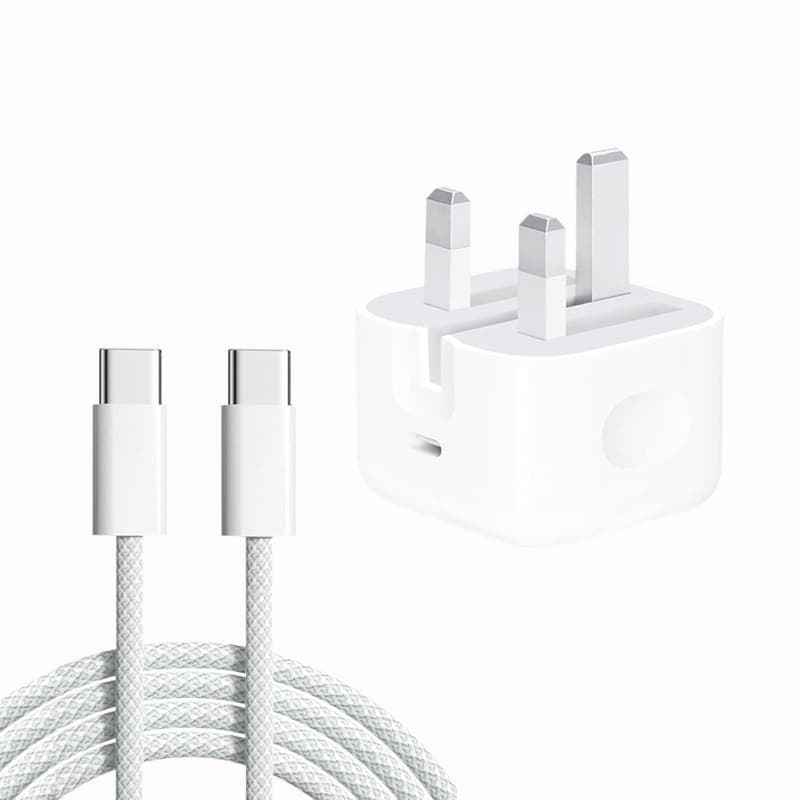 35W PD Fast Charger Set Dual USB-C British Standard Wall Charger | shwapnomart - Image 2