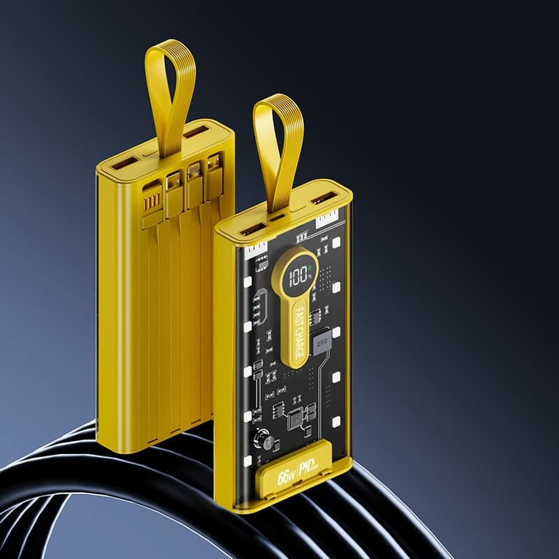 Transparent Power Bank 20000mAh LED Display | ShwapnoMart - Image 2