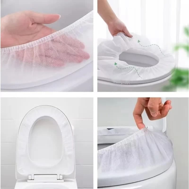 Toilet Seat Cover Disposable 5PCS Waterproof Non-Woven Travel | shwapnomart - Image 2