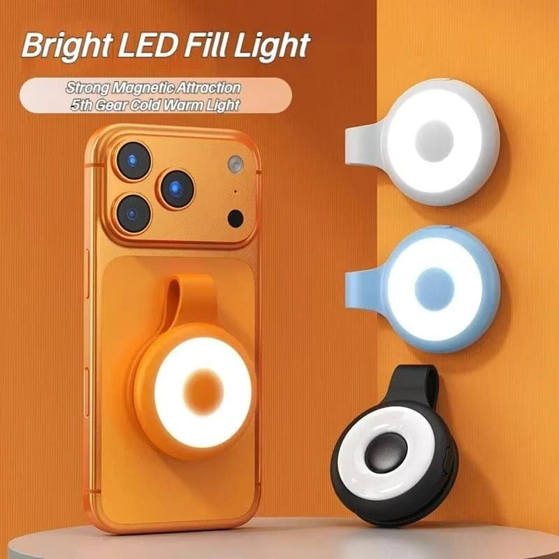 Magnetic Selfie Ring Light Portable Mini Fill Light for Smartphone | shwapnomart