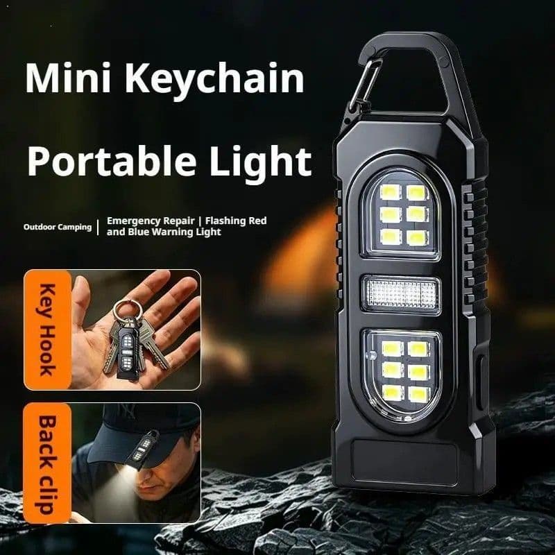 Rechargeable Keychain Flashlight USB Type-C